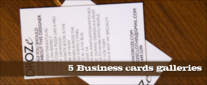 5+ business card inspiration sites that you can't miss