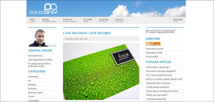 Cool business card designs - davidairey