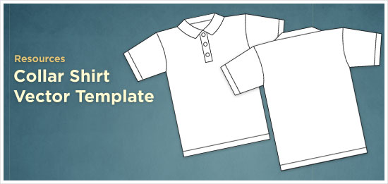 Resources: collar shirt vector template