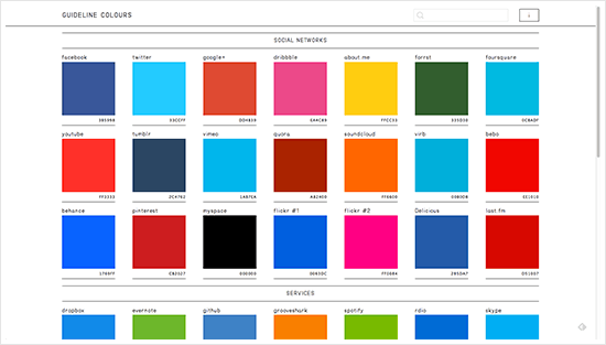 Guideline Colors