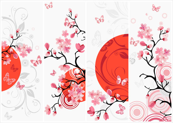 Cherry blossom set © Olga Glushkova #1379474