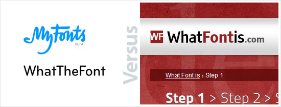 WhatTheFont vs What Font is
