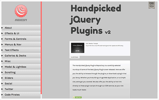 Handpicked jQuery Library