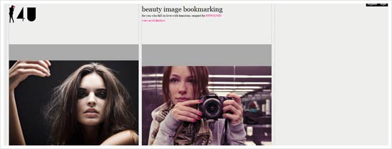 4U - beauty image bookmarking