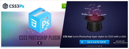 2 tools to quickly convert PSD layer styles to CSS3