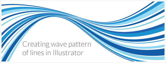 Creating a wave pattern of lines in Illustrator